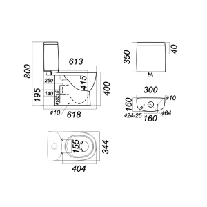 Унитаз-компакт Sanita luxe Fest с микролифтом WC.CC/Fest/2-DM/WHT.G/S1